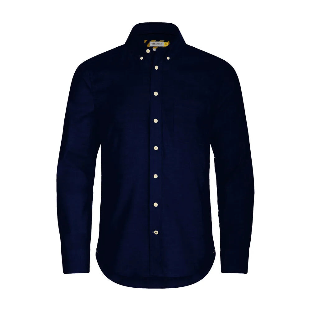 J.Harvest & Frost Yellow Bow 54 Hemd Regular Fit Heren Marine