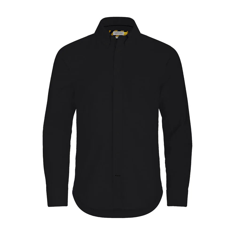 J.Harvest & Frost Yellow Bow 54 Hemd Regular Fit Heren Zwart