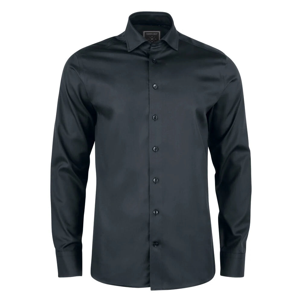 J.Harvest & Frost Black Bow 60 Hemd Regular Fit Heren Zwart