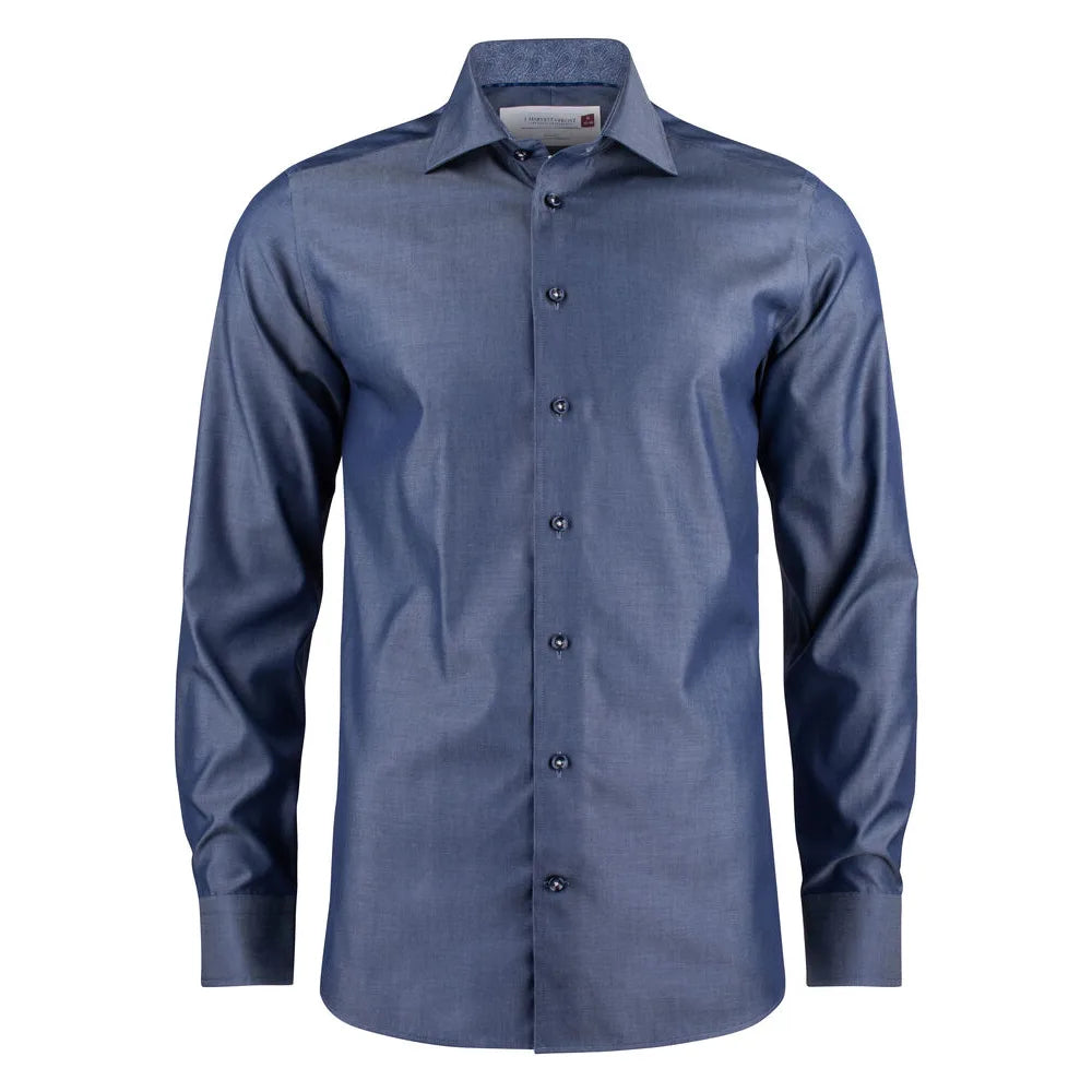 J.Harvest & Frost Red Bow 120 Hemd Slim Fit Heren Indigo