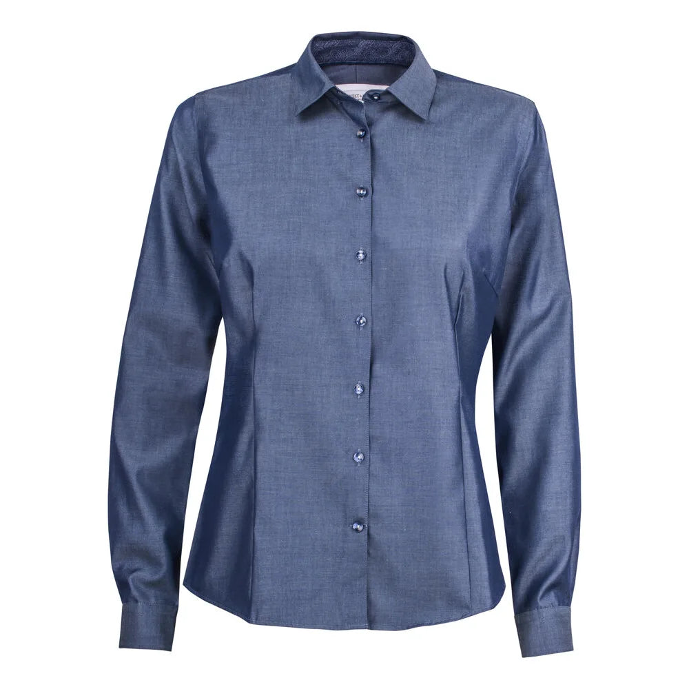 J.Harvest & Frost Red Bow 120 Hemd Dames Indigo