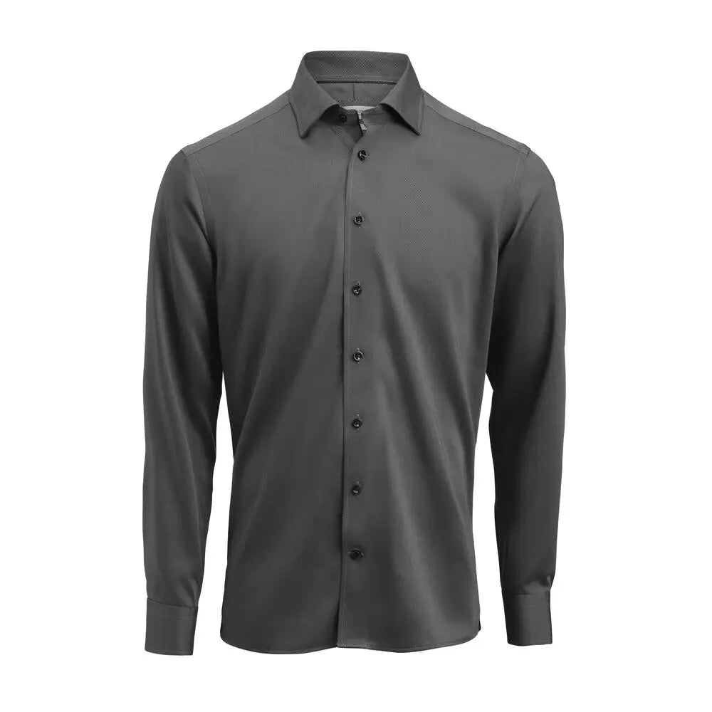 J.Harvest & Frost Red Bow 123 Hemd Regular Fit Heren Donkergrijs
