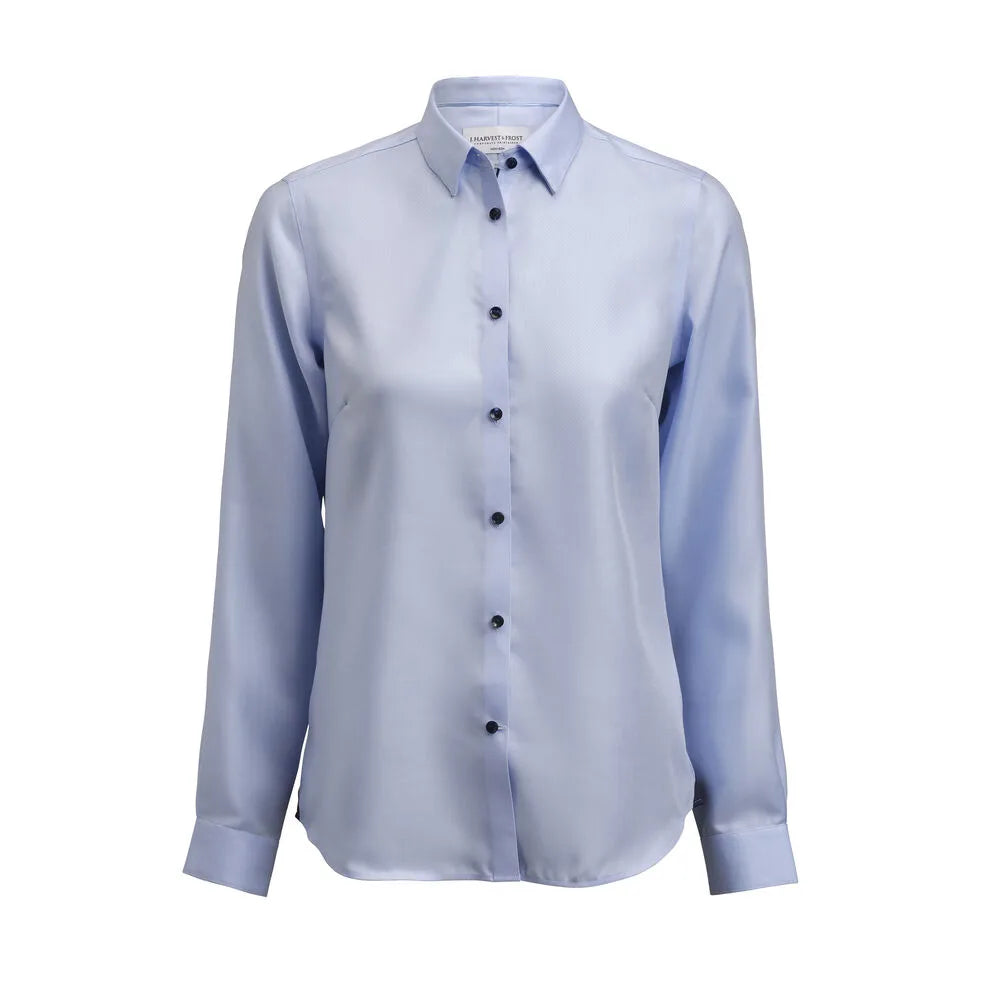 J.Harvest & Frost Red Bow 123 Hemd Contemporary Fit Dames Lichtblauw