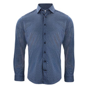 J.Harvest & Frost Indigo Bow 131 Hemd Slim Fit Heren Marine Print
