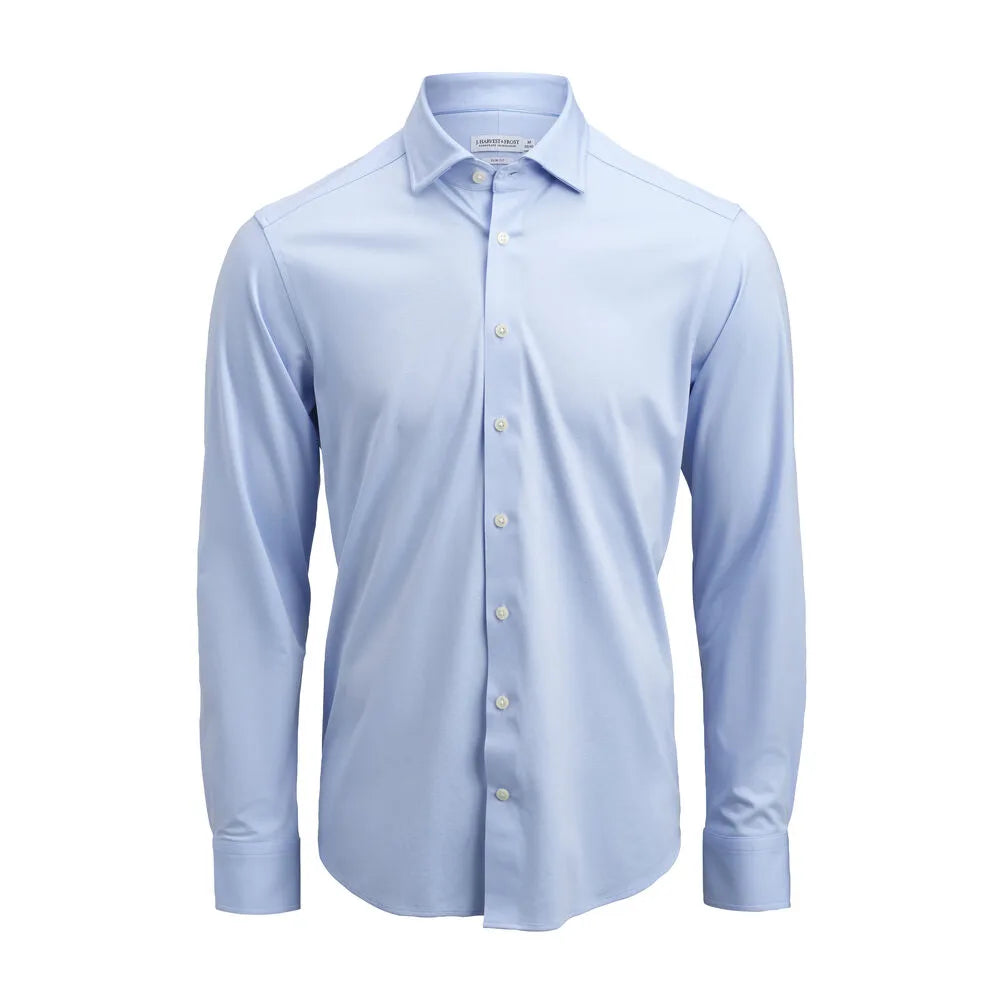 J.Harvest & Frost Indigo Bow 132 Hemd Regular Fit Heren Hemelsblauw