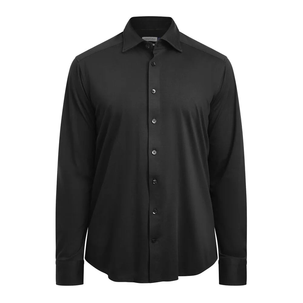 J.Harvest & Frost Indigo Bow 132 Hemd Regular Fit Heren Zwart