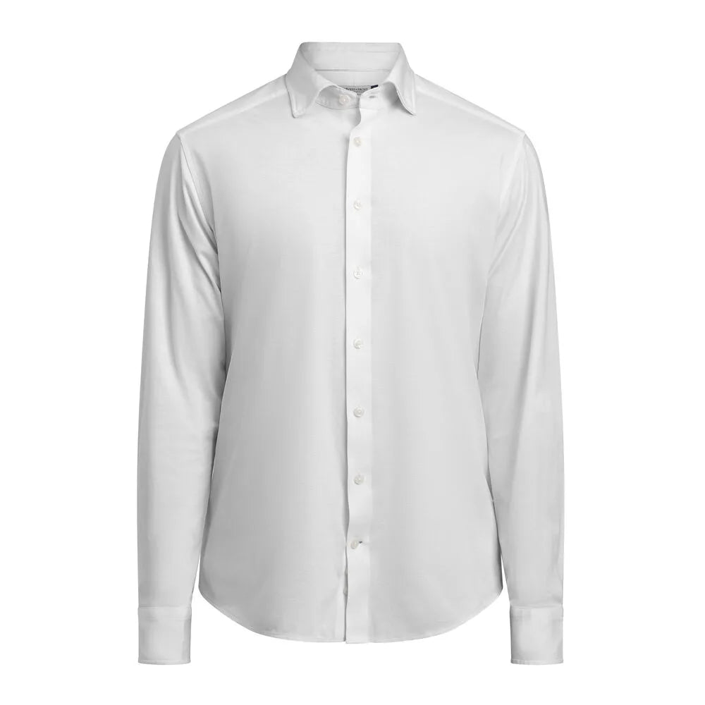 J.Harvest & Frost Indigo Bow 132 Hemd Slim Fit Heren Wit