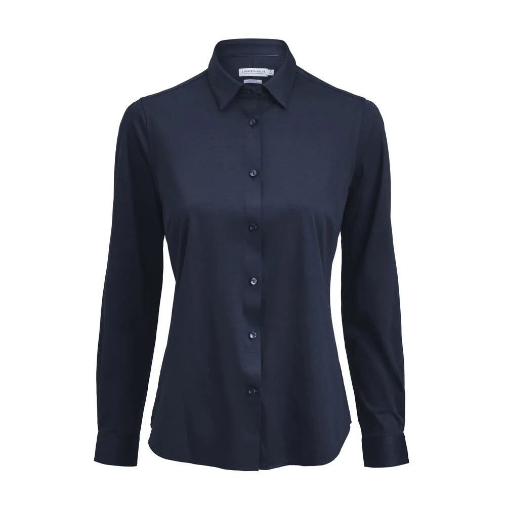 J.Harvest & Frost Indigo Bow 132 Hemd Contemporary Fit Dames Marine