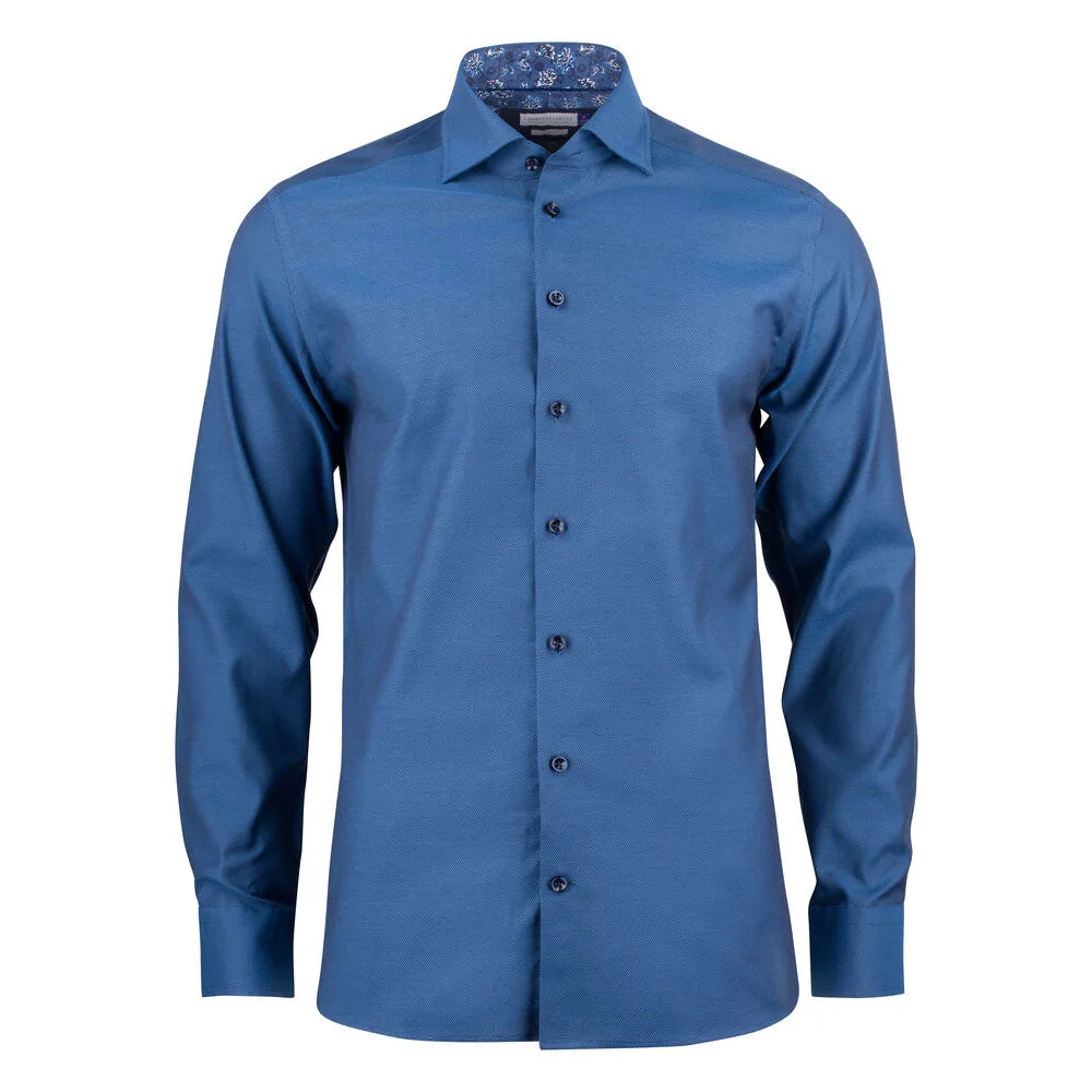J.Harvest & Frost Purple Bow 142 Hemd Regular Fit Heren Blauw