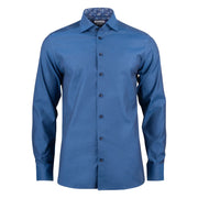 J.Harvest & Frost Purple Bow 142 Hemd Slim Fit Heren Blauw