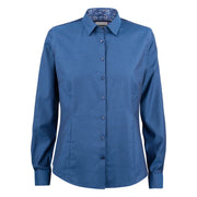 J.Harvest & Frost Purple Bow 142 Hemd Dames Blauw