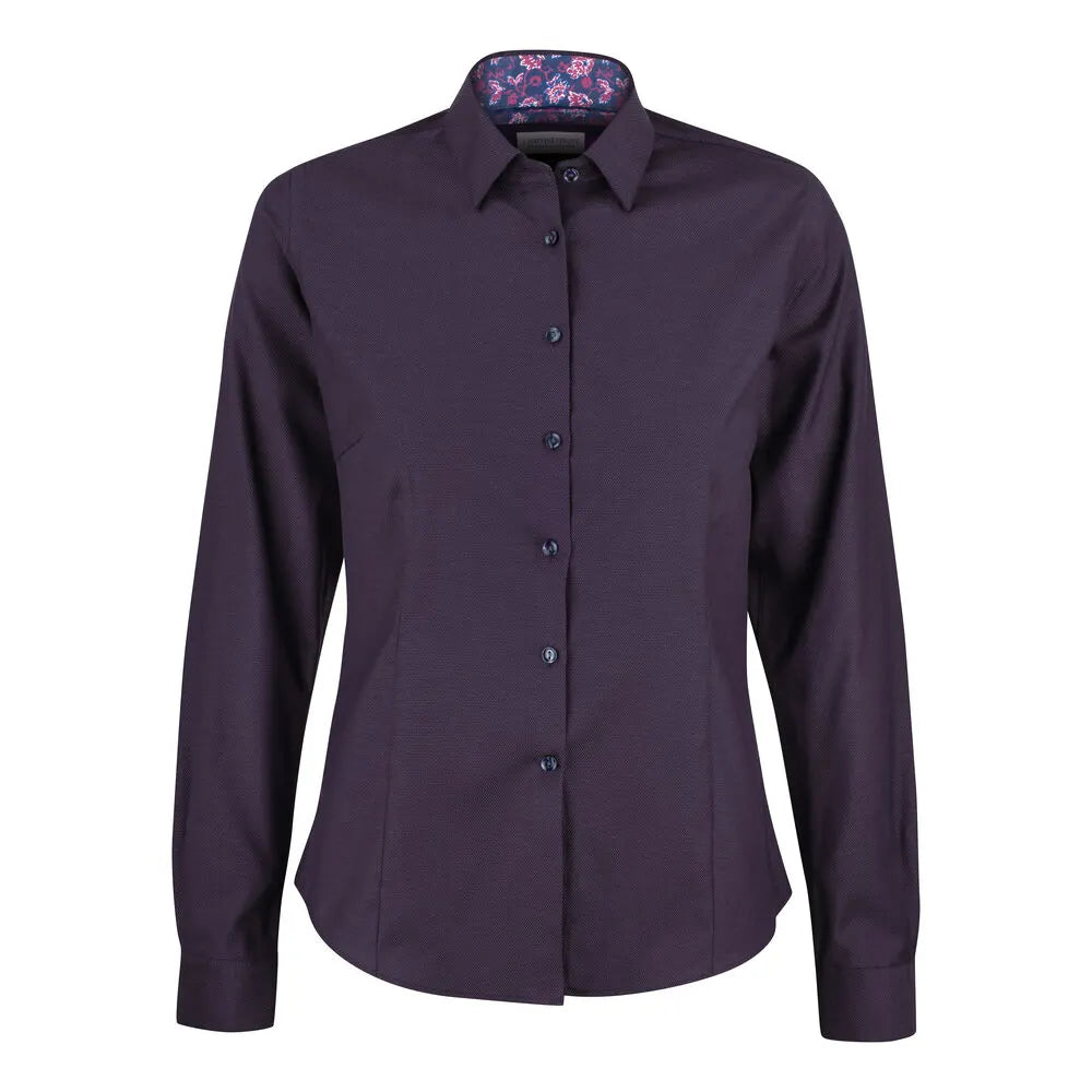 J.Harvest & Frost Purple Bow 142 Hemd Dames Paars