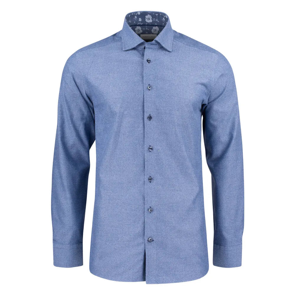 J.Harvest & Frost Purple Bow 144 Hemd Slim Fit Heren Indigo
