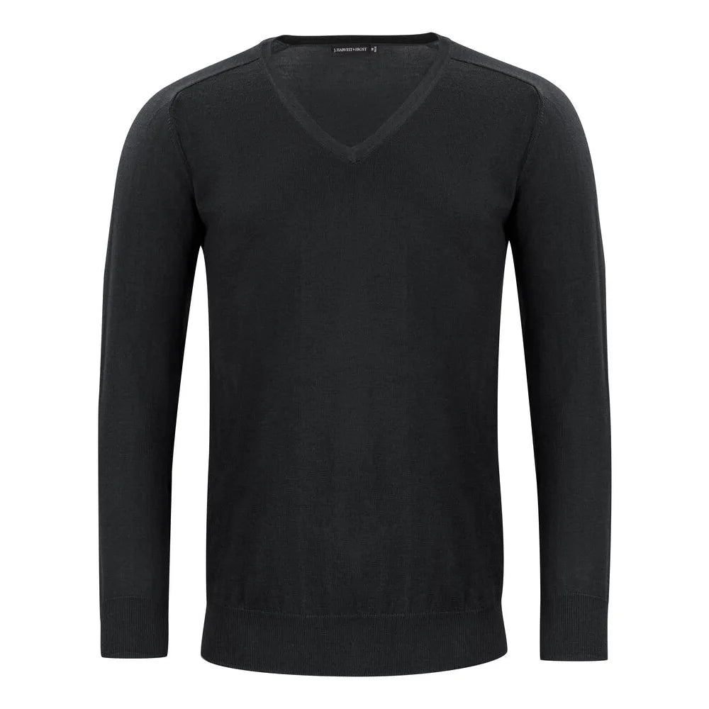 J.Harvest & Frost Merinov Gebreide Sweater Heren Zwart