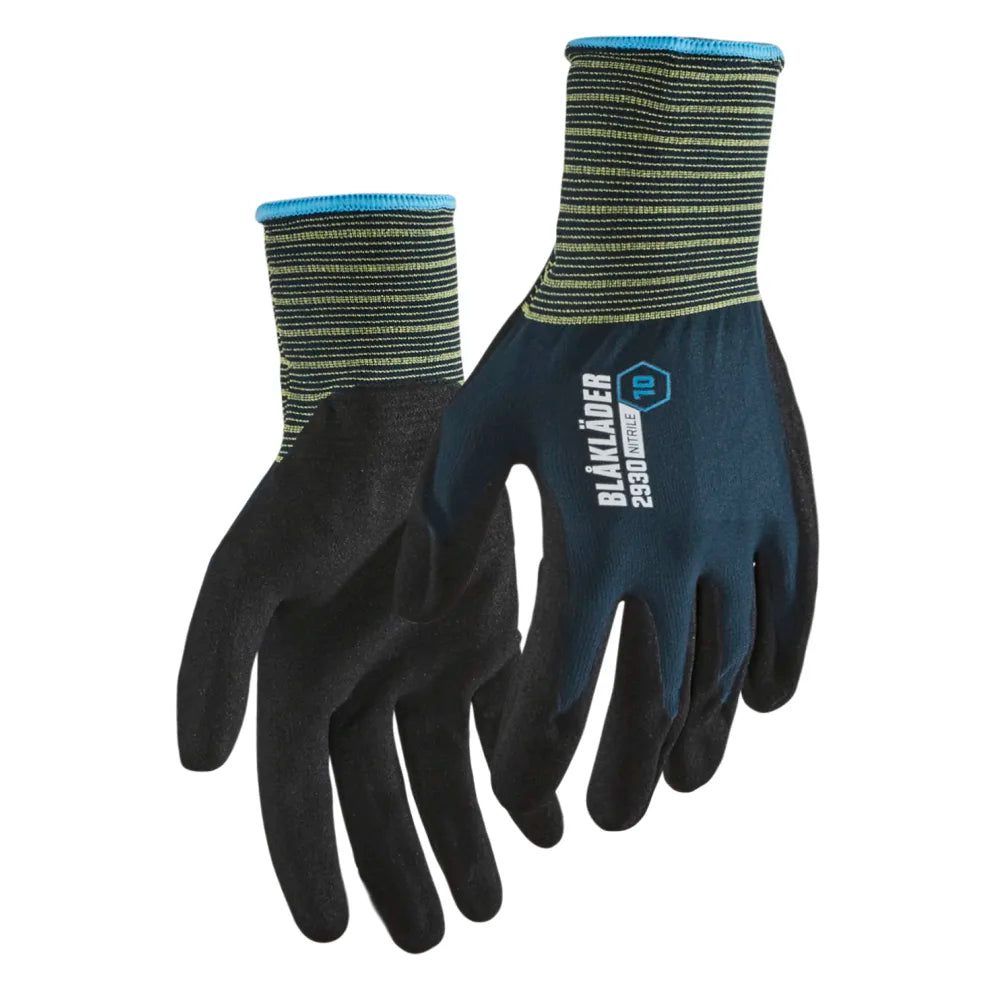 Blaklader 2930 1457 Werkhandschoenen Nitril-Gedipt Donker Marineblauw