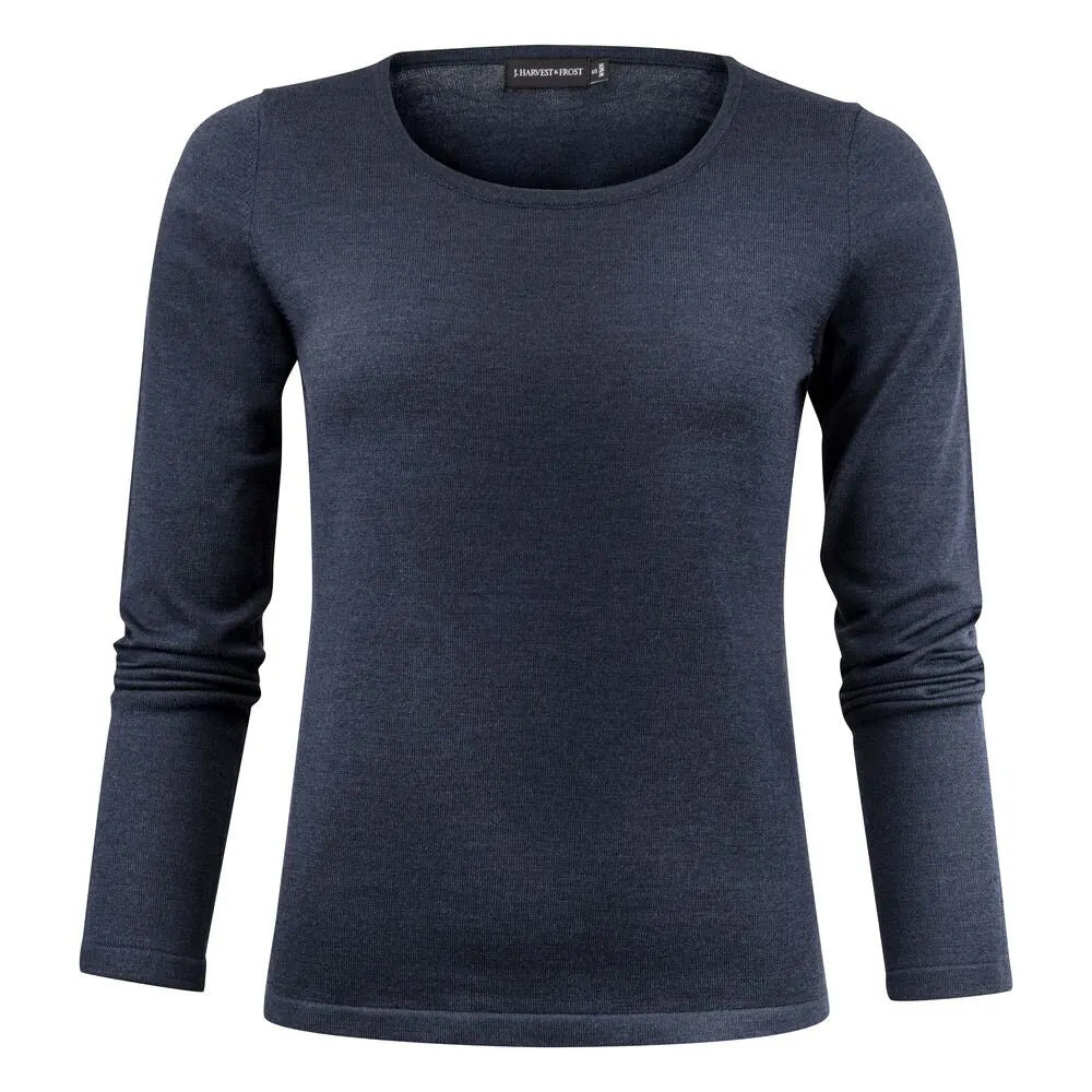 J.Harvest & Frost Merino U Gebreide Sweater Dames Marine