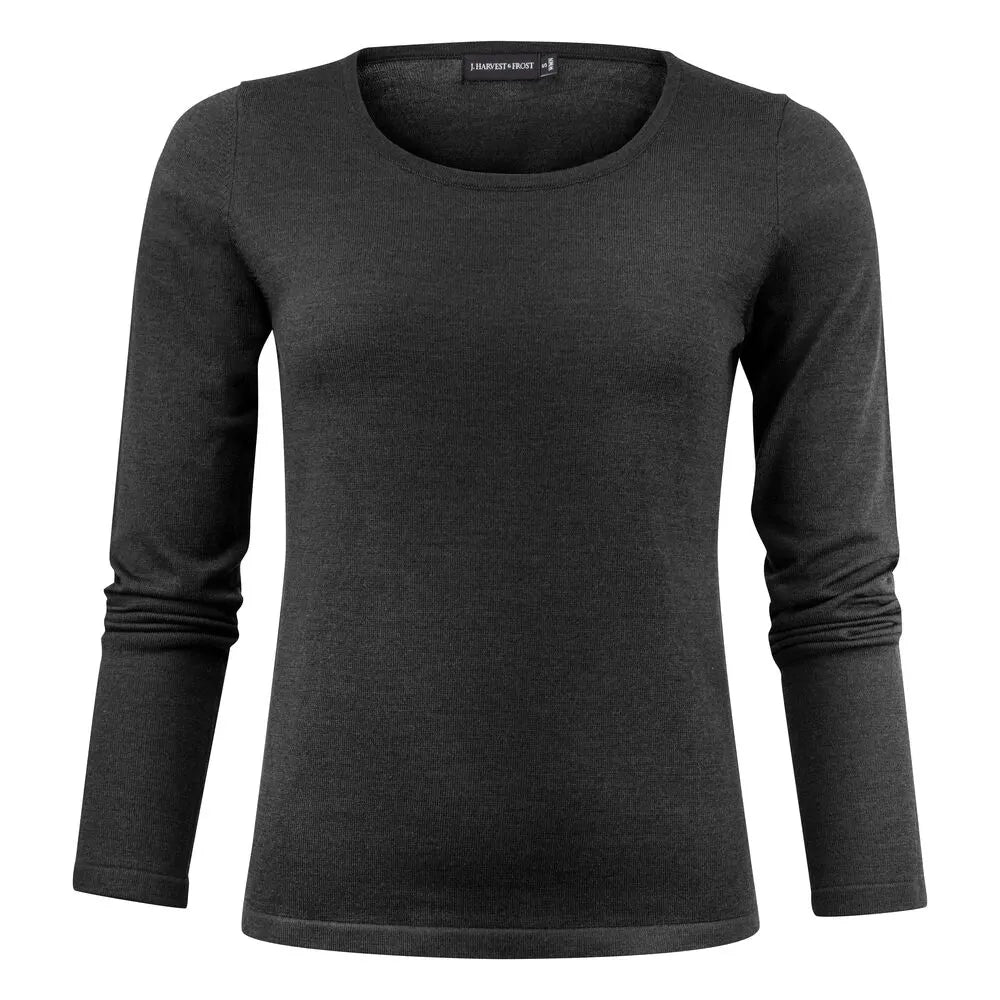 J.Harvest & Frost Merino U Gebreide Sweater Dames Zwart