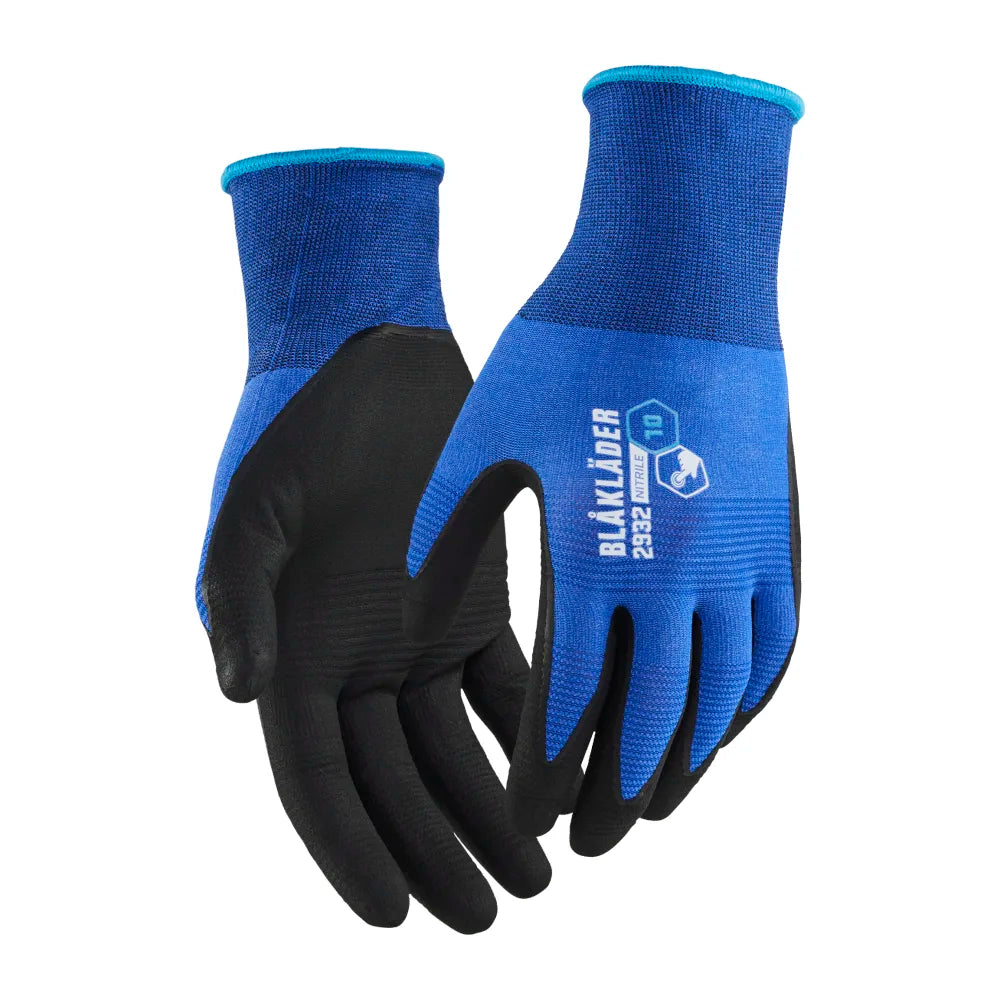 Blaklader 2932 1455 Werkhandschoenen Nitril-Gedipt Korenblauw