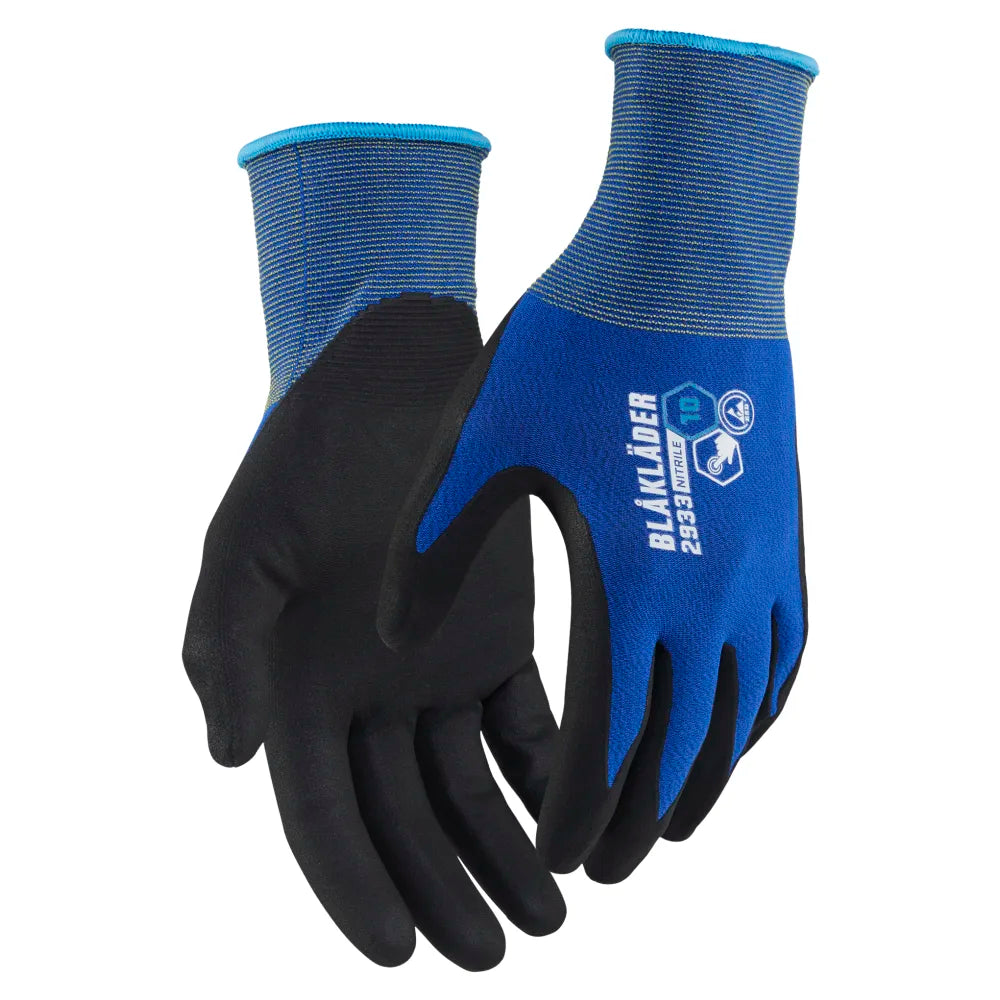Blaklader 2933 1406 Werkhandschoenen Nitril-Gedipt Touch Esd Korenblauw