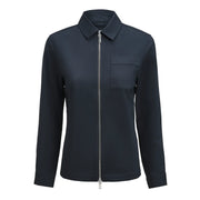J.Harvest & Frost Modern Zip Overshirt Woman Overshirt Dames Marine