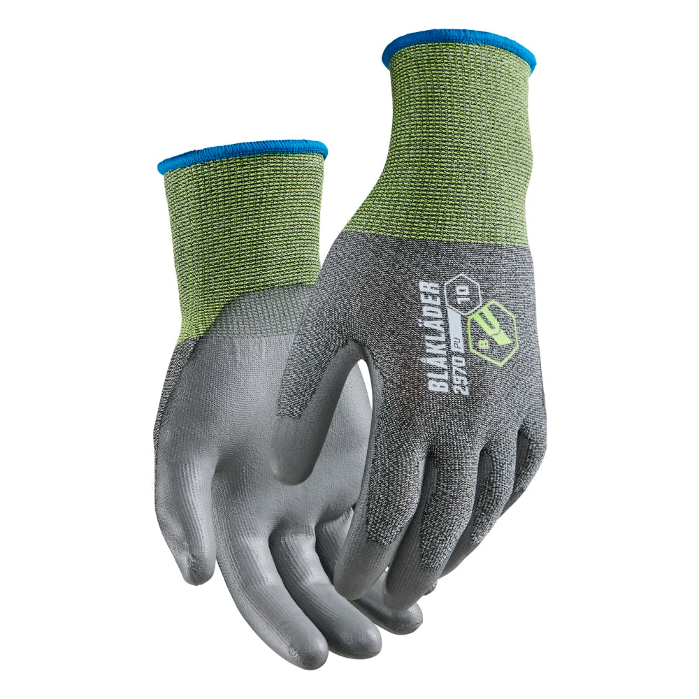 Blaklader 2970 1468 Snijbestendige Handschoenen B Pu-Gedipt Zwart