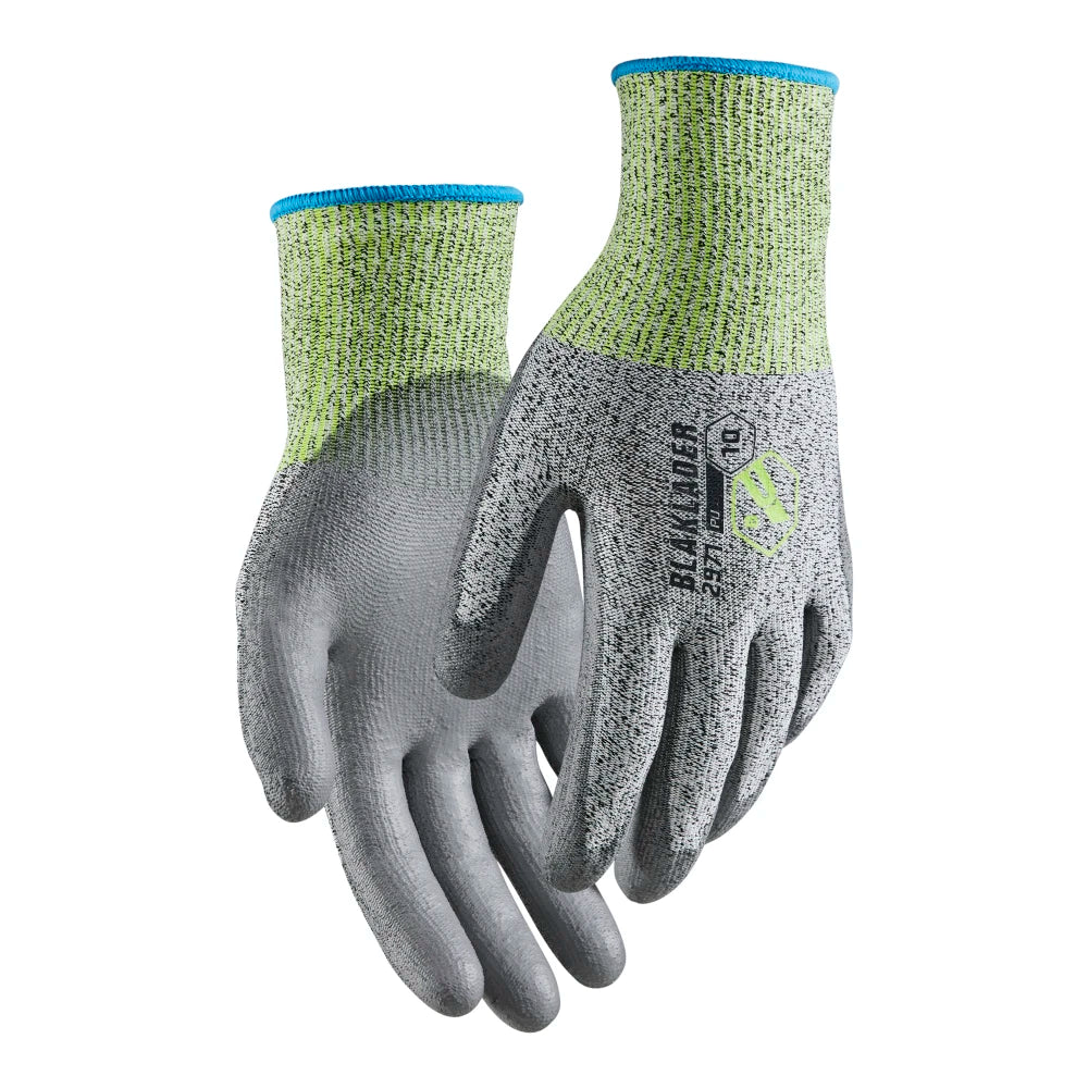 Blaklader 2971 1469 Snijbestendige Handschoenen B Pu-Gedipt Zwart Wit