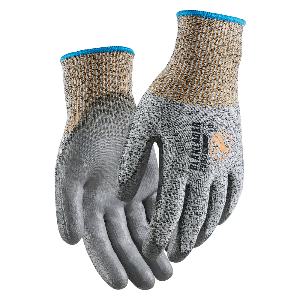 Blaklader 2980 1472 Snijbestendige Handschoenen C Pu-Gedipt Zwart Wit