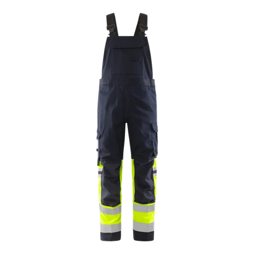 Fristads Flamestat Amerikaanse Overall Stretch High Vis Klasse 1 2168 Athf High Vis Geel Marineblauw