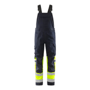 Fristads Flamestat Amerikaanse Overall Stretch High Vis Klasse 1 2168 Athf High Vis Geel Marineblauw