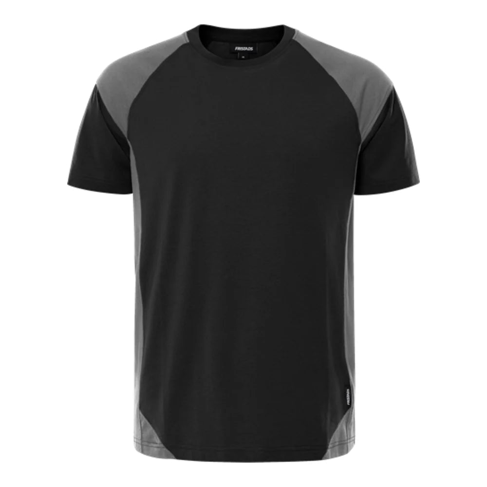 Fristads Green Heavy T-Shirt 7046 Gtm Zwart Grijs