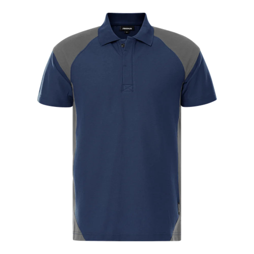 Fristads Green Heavy Poloshirt 7047 Gpm Marineblauw Grijs