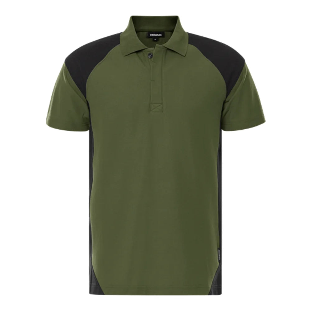 Fristads Green Heavy Poloshirt 7047 Gpm Legergroen Zwart