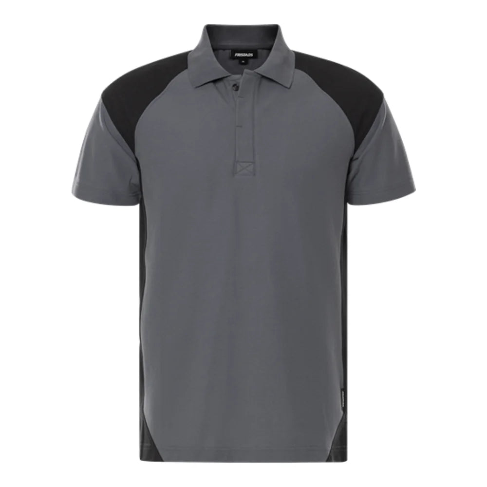 Fristads Green Heavy Poloshirt 7047 Gpm Grijs Zwart