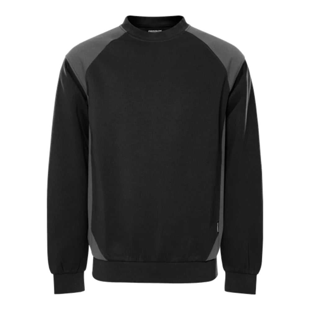 Fristads Green Sweater 7148 Gsm Zwart Grijs
