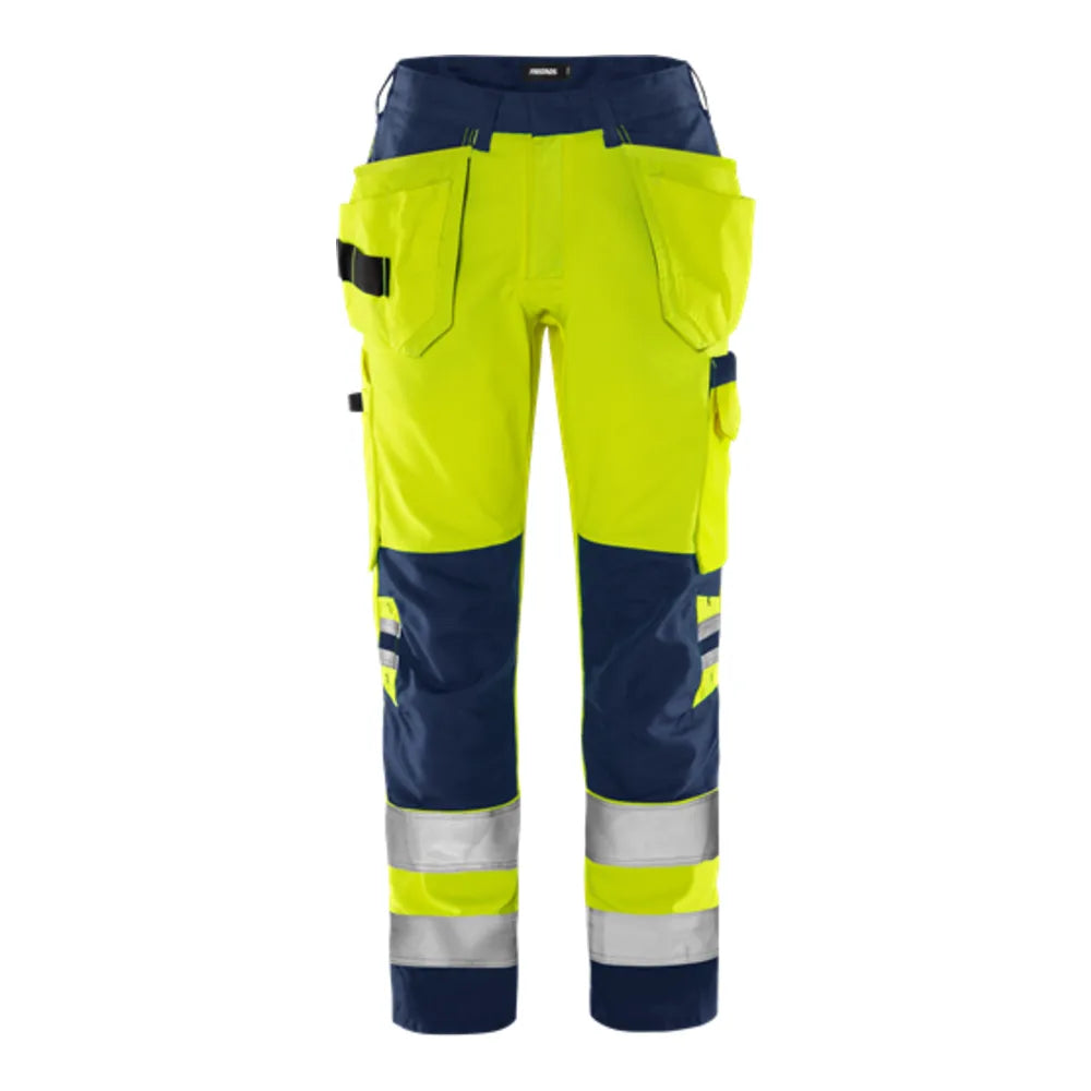 Fristads High Vis Dameswerkbroek  Klasse 2 2671 Gplu High Vis Geel Marineblauw