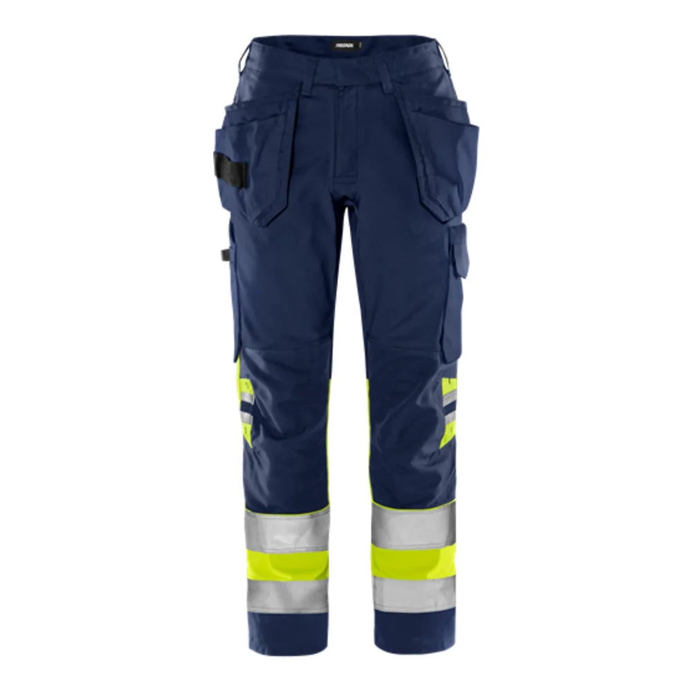 Fristads High Vis Dameswerkbroek  Klasse 1 2670 Gplu High Vis Geel Marineblauw