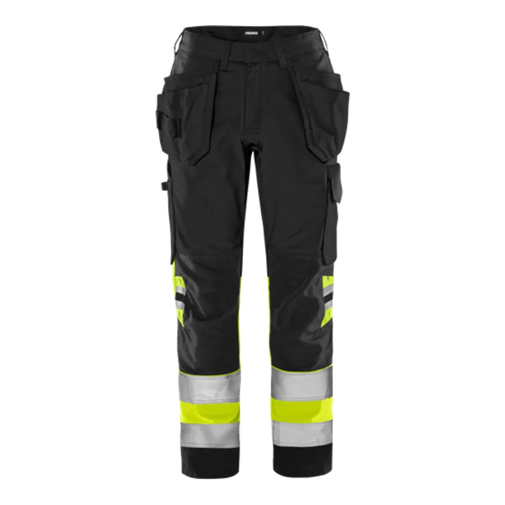 Fristads High Vis Dameswerkbroek  Klasse 1 2670 Gplu High Vis Geel Zwart