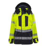 Fristads Flamestat High Vis Airtech® Dames Shelljack Klasse 3 4526 Athr High Vis Geel Marineblauw