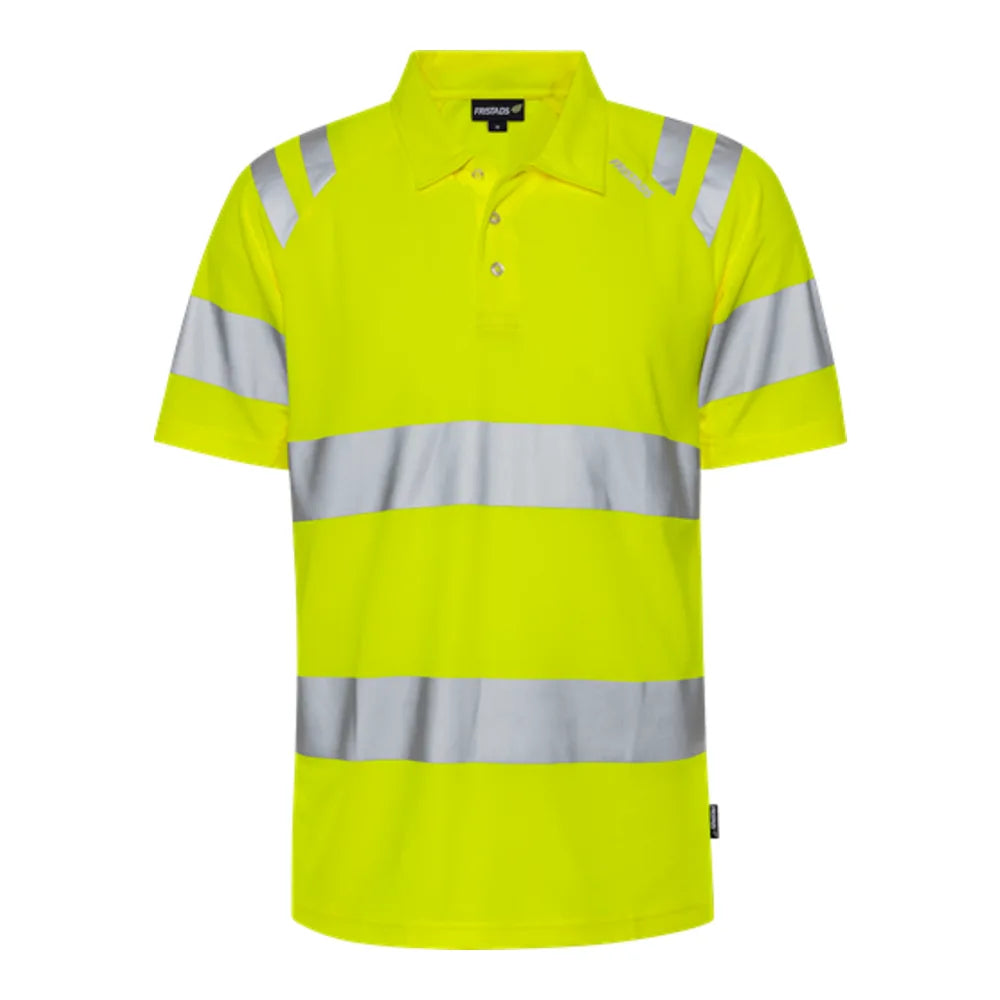 Fristads Hogezichtbaarheids Green Functioneel Poloshirt Klasse 3 7861 Gpst High Vis Geel