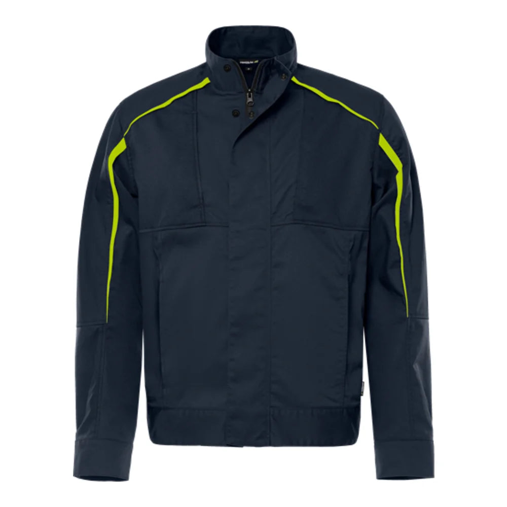 Fristads Jack 4930 Gwm Donker Marineblauw Geel