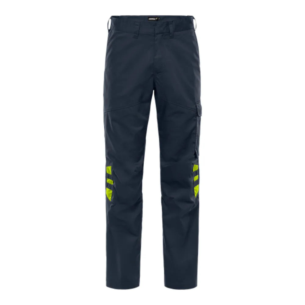 Fristads Broek 2930 Gwm Donker Marineblauw Geel