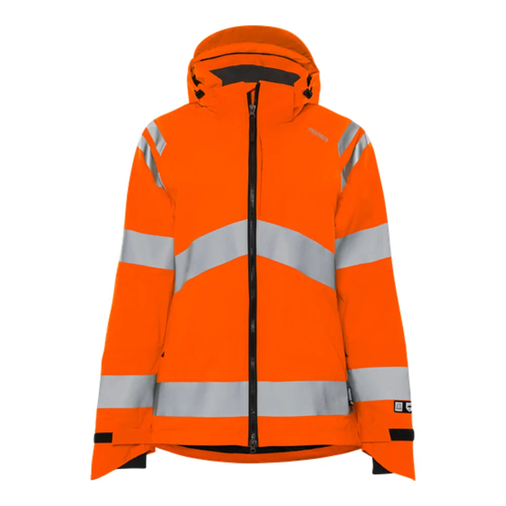 Fristads High Vis Green Dames Stretch Shelljack Klasse 3 4681 Glps High Vis Oranje