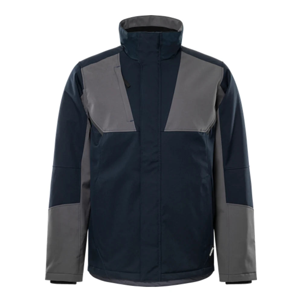 Fristads Softshell Winterjack 4931 Gsw Donker Marineblauw Grijs