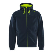 Fristads Sweatjack Met Capuchon 7550 Gsm Donker Marineblauw Geel