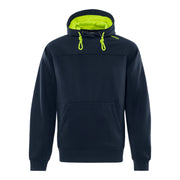 Fristads Hooded Sweater 7551 Gsm Donker Marineblauw Geel