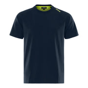 Fristads Heavy Stretch T-Shirt 7553 Gtme Donker Marineblauw Geel