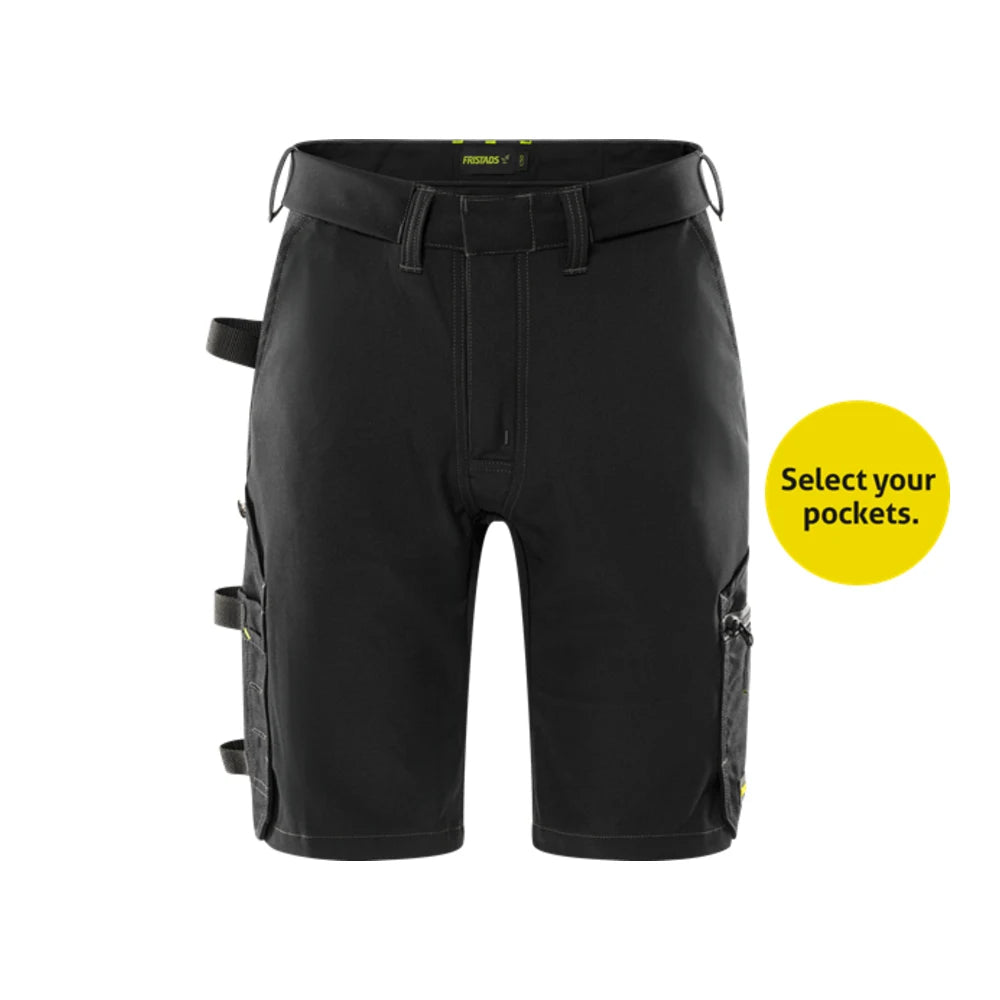 Fristads Flex Stretch Korte Broek 2803 Ghst Zwart