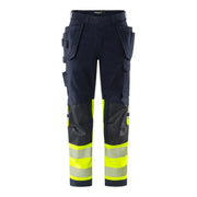 Fristads Flamestat Green High Vis Werkbroek Klasse 1 2940 Gfs High Vis Geel Marineblauw
