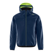 Fristads Softshelljack Met Capuchon 4655 Gbf Marineblauw Geel