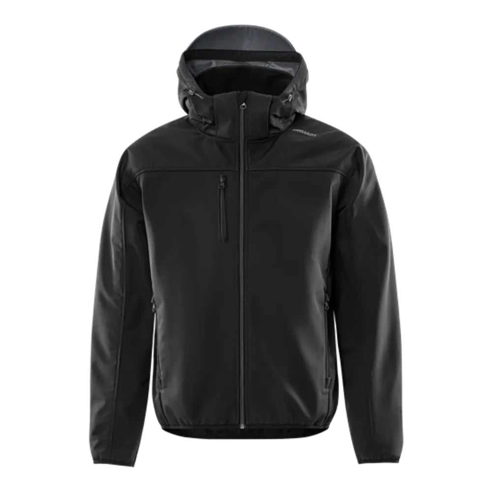 Fristads Softshelljack Met Capuchon 4655 Gbf Zwart Grijs